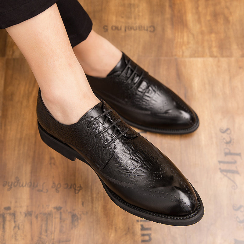 Men's Casual Brogue Leather Shoes (Fashionable Design) LadyShow.Store