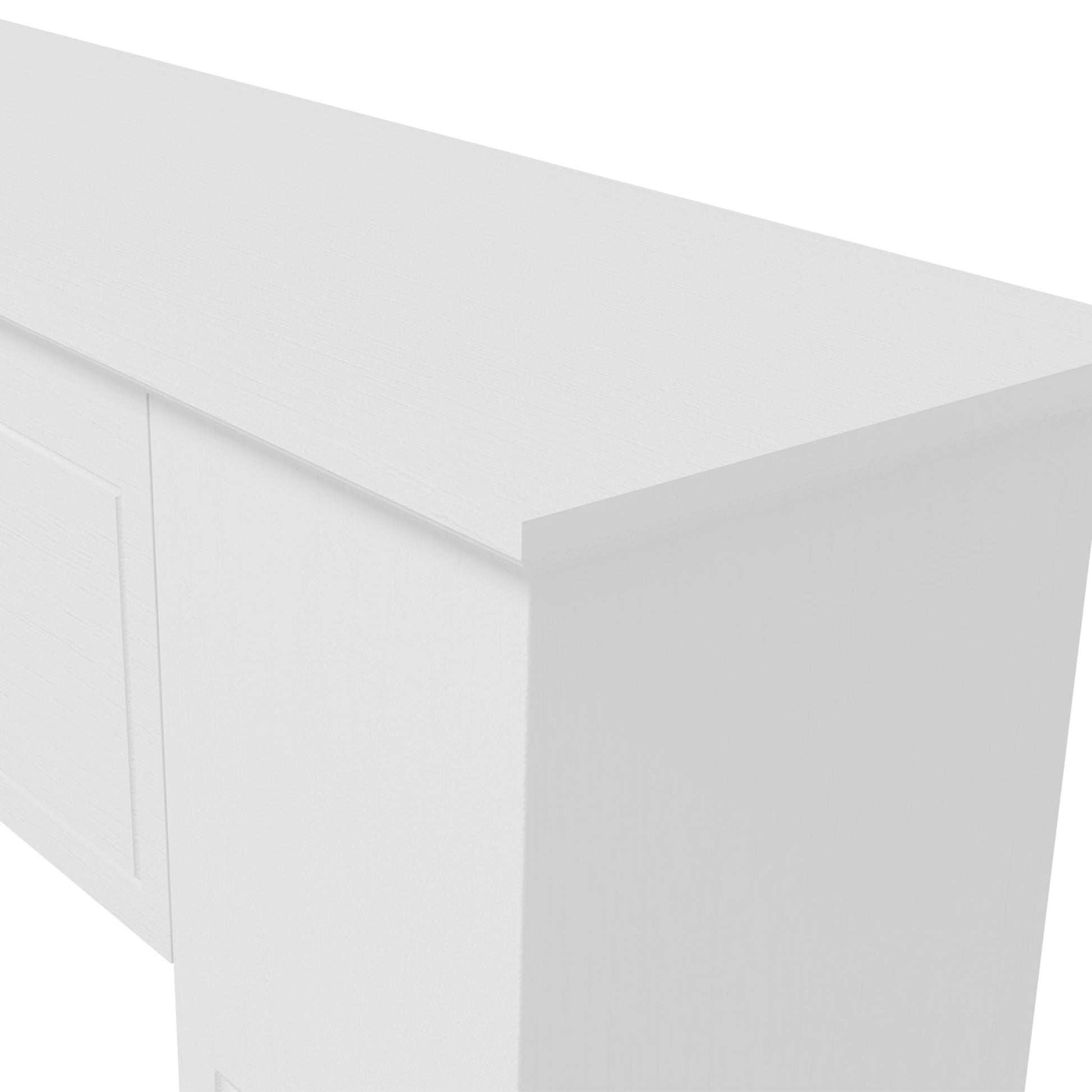 Freestanding Fireplace Surround, Modern Fireplace Mantel with Leg for Electric Fireplaces, 44.7" W x 40" H, White PearlNestDecor.com