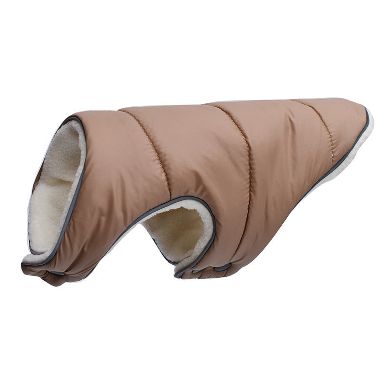 Pet Jacket Warm Winter Dog Clothes Reflective Puppy Clothing Vest Comfortable Fleece Pet Dogs Coat For Small Medium Large Dogs Pets Fashion