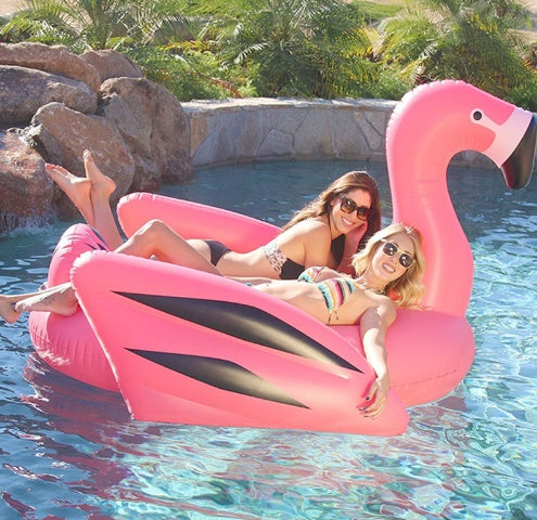 Environmental protection thickening 190CM with cup holder cup hole rope buckle inflatable flamingo powder swan floating row mount LuxuryLifeWay Online Store