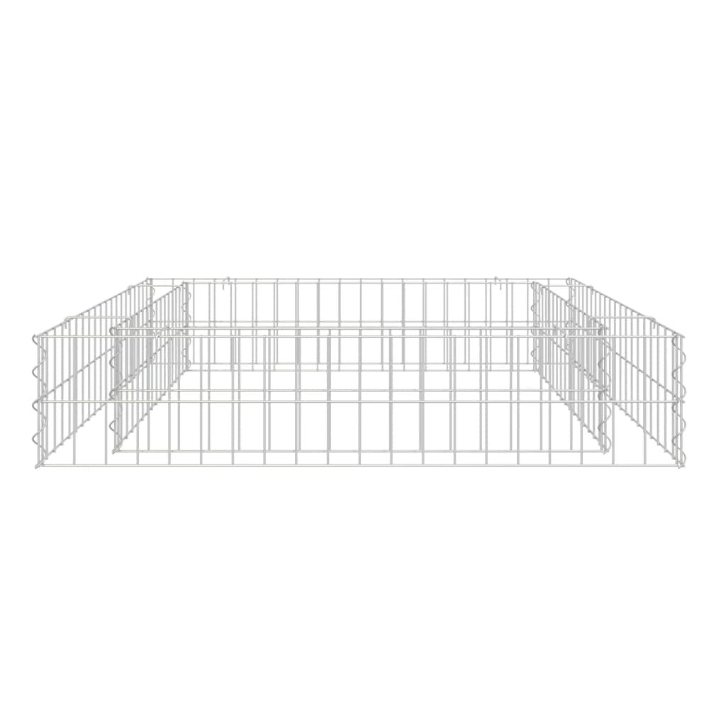 Gabion Raised Bed Galvanized Steel 39.4"x39.4"x7.9" LuxuryLifeWay Online Store
