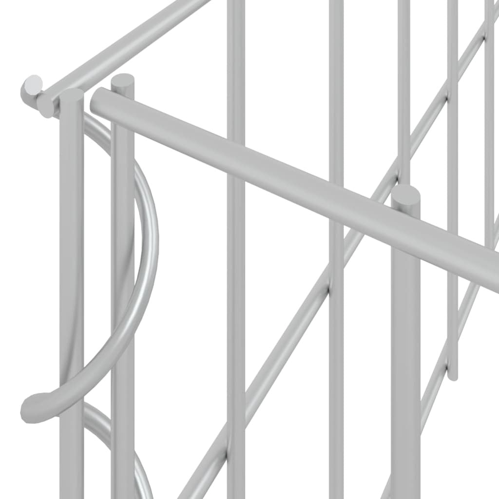 Gabion Raised Bed Galvanized Steel 39.4"x39.4"x7.9" LuxuryLifeWay Online Store