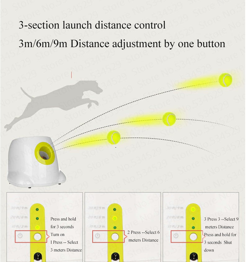 Dog Pet Automatic Interactive Ball Launcher Pets Fashion