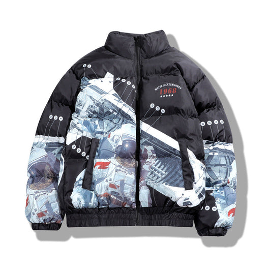 Astronaut print padded jacket Best YouTube Store