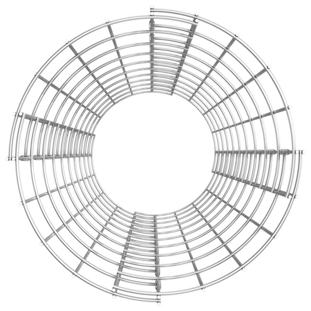 Circular Gabion Raised Beds 3 pcs Galvanized Steel 11.8"x39.4" LuxuryLifeWay Online Store