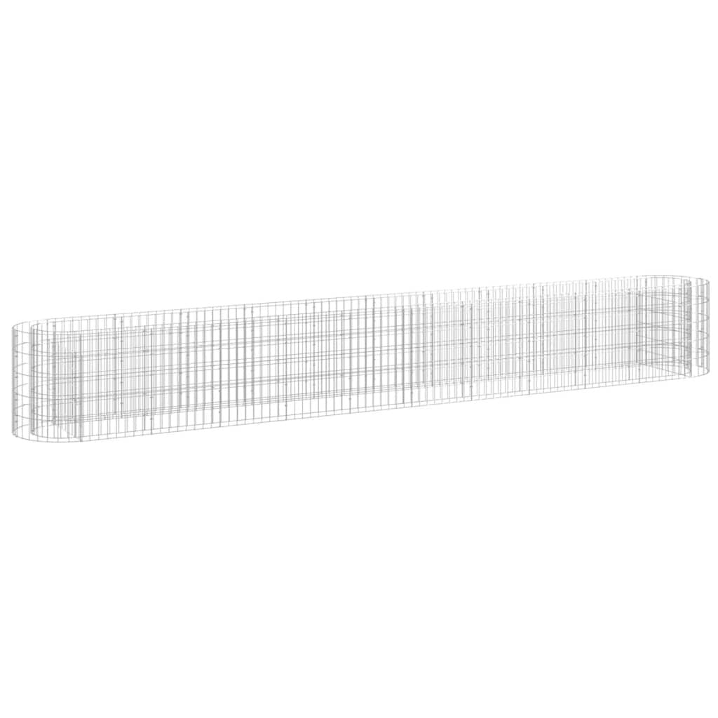 Gabion Raised Bed Galvanized Iron 157.5"x19.7"x19.7" LuxuryLifeWay Online Store