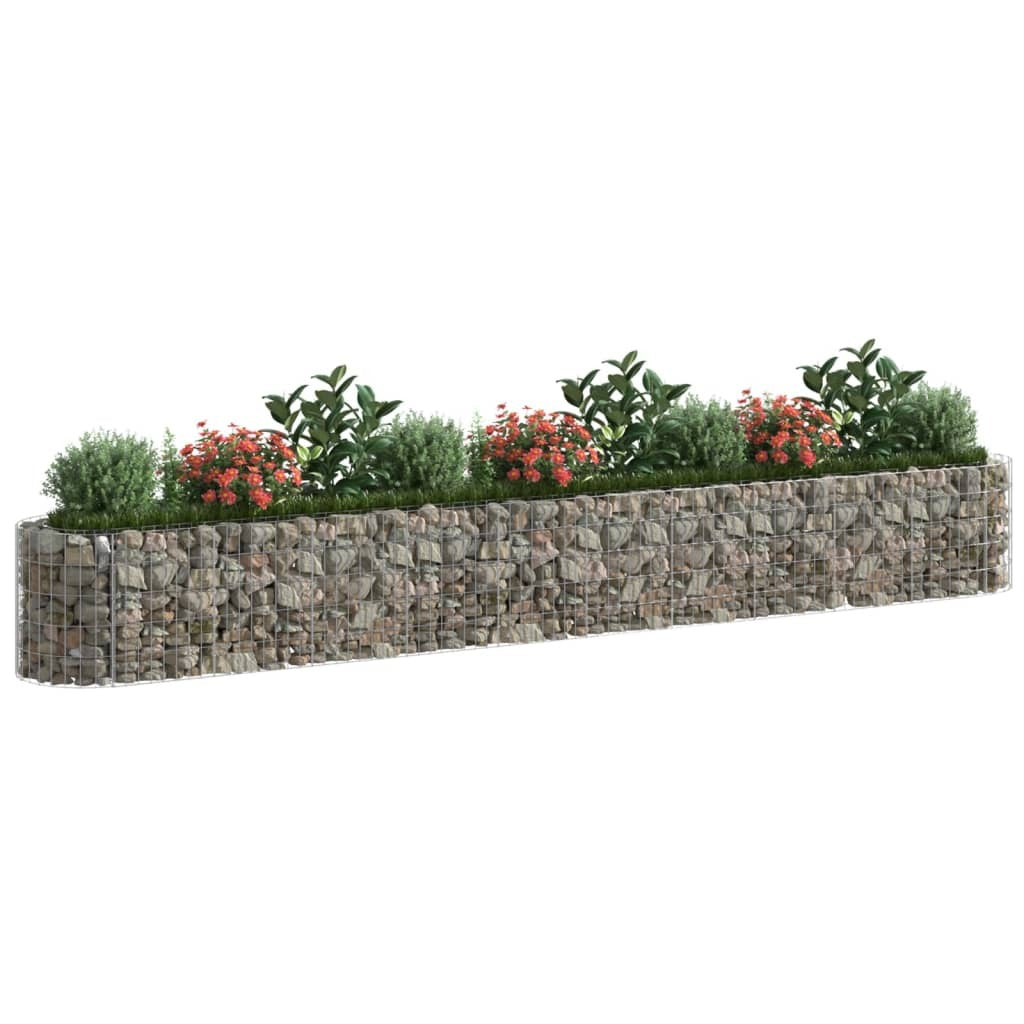 Gabion Raised Bed Galvanized Iron 157.5"x19.7"x19.7" LuxuryLifeWay Online Store