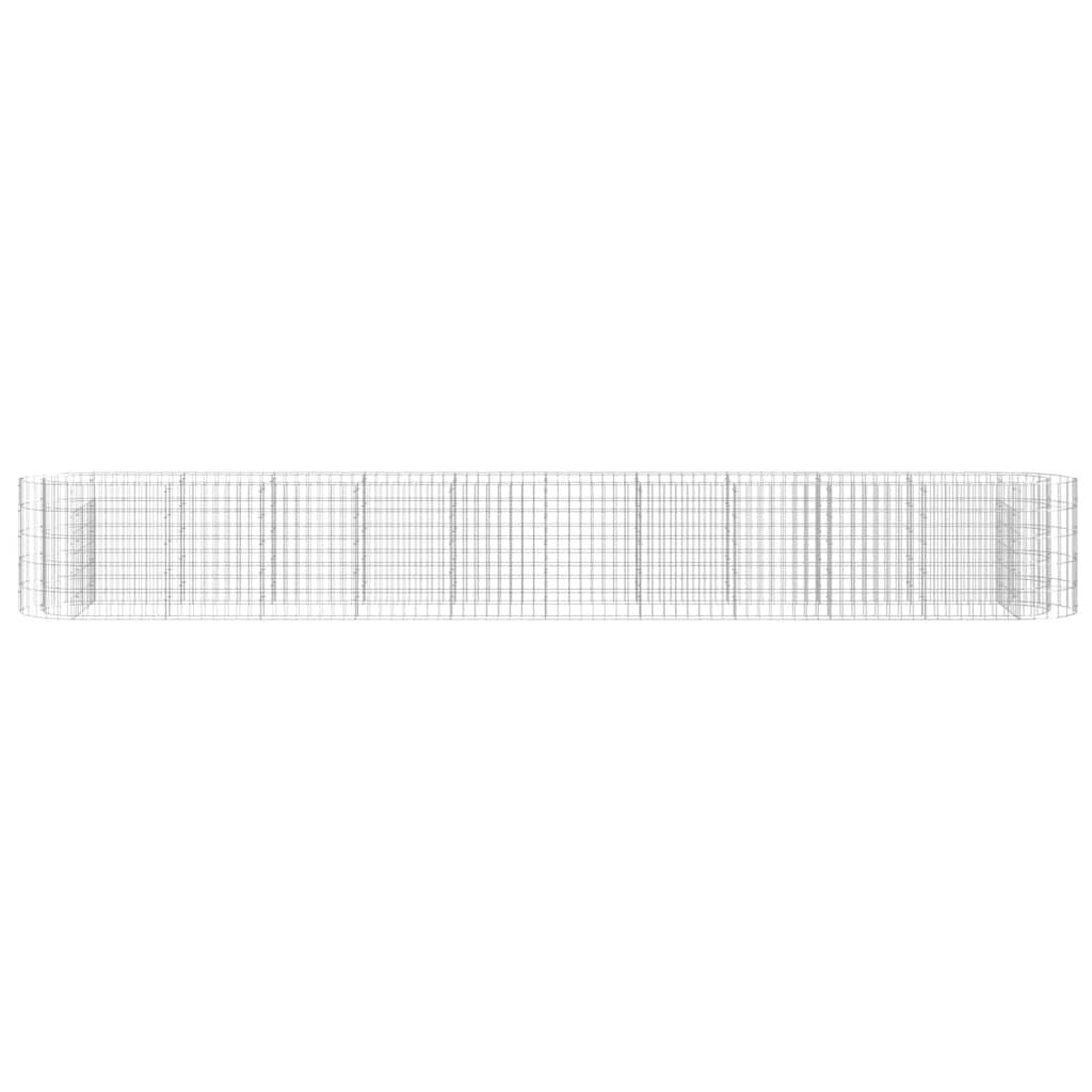 Gabion Raised Bed Galvanized Iron 157.5"x19.7"x19.7" LuxuryLifeWay Online Store