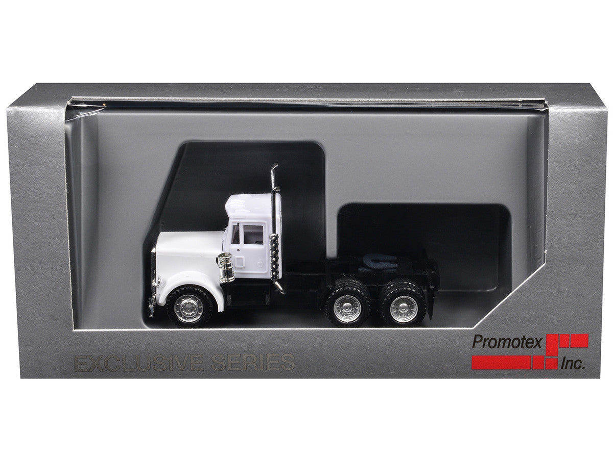 Peterbilt Short Day Cab White 1/87 (HO) Plastic Model Car by Promotex LuxuryLifeWay Online Store