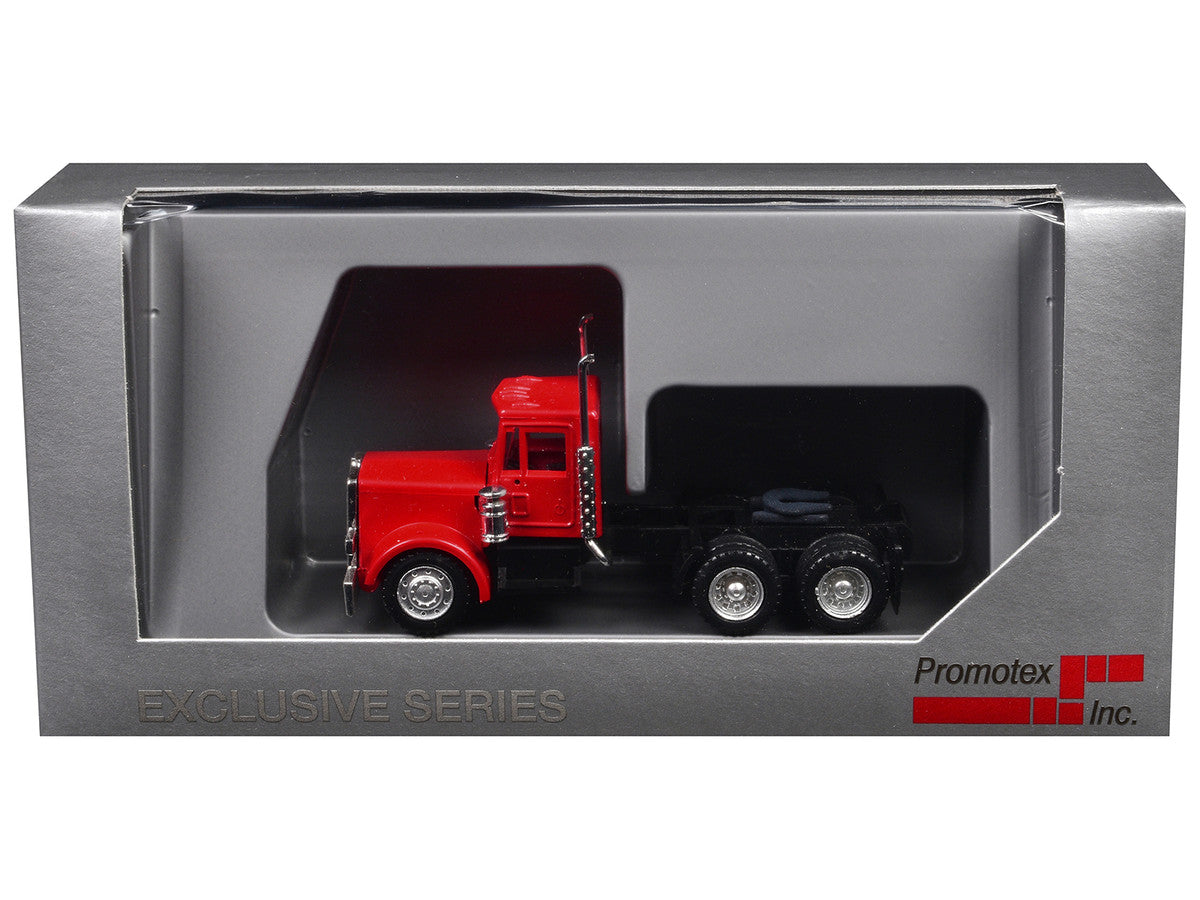 Peterbilt Short Day Cab Red 1/87 (HO) Plastic Model Car by Promotex LuxuryLifeWay Online Store