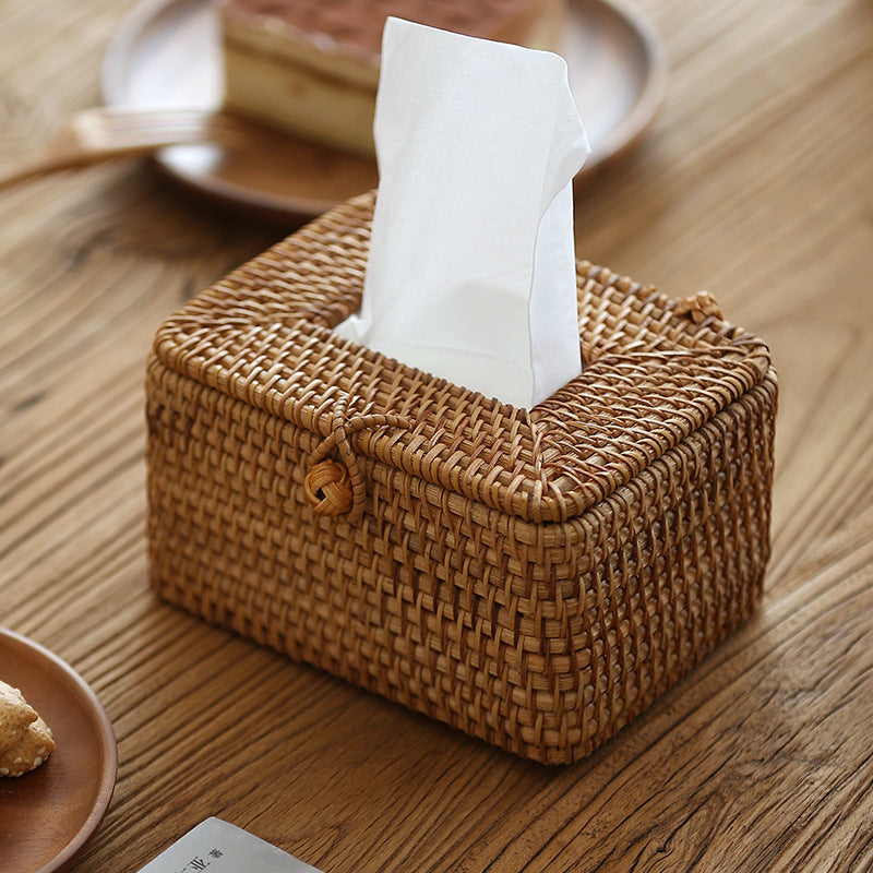 Handmade rattan tissue box LadyShow.Store