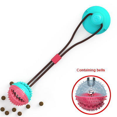 Dog Toys Silicon Suction Cup Tug Interactive Dog Ball Toy For Pet Chew Bite Tooth Cleaning Toothbrush Feeding Pet Supplies Pets Fashion