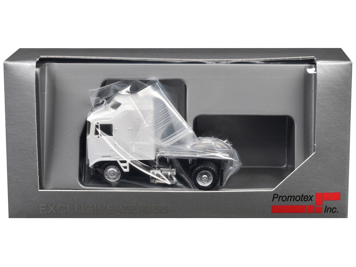 Kenworth K100 Single-Axle Truck with 5-Bar Grill White 1/87 (HO) Plastic Model Car by Promotex LuxuryLifeWay Online Store