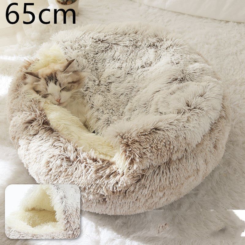 2-in-1 Plush Pet Bed Pets Fashion