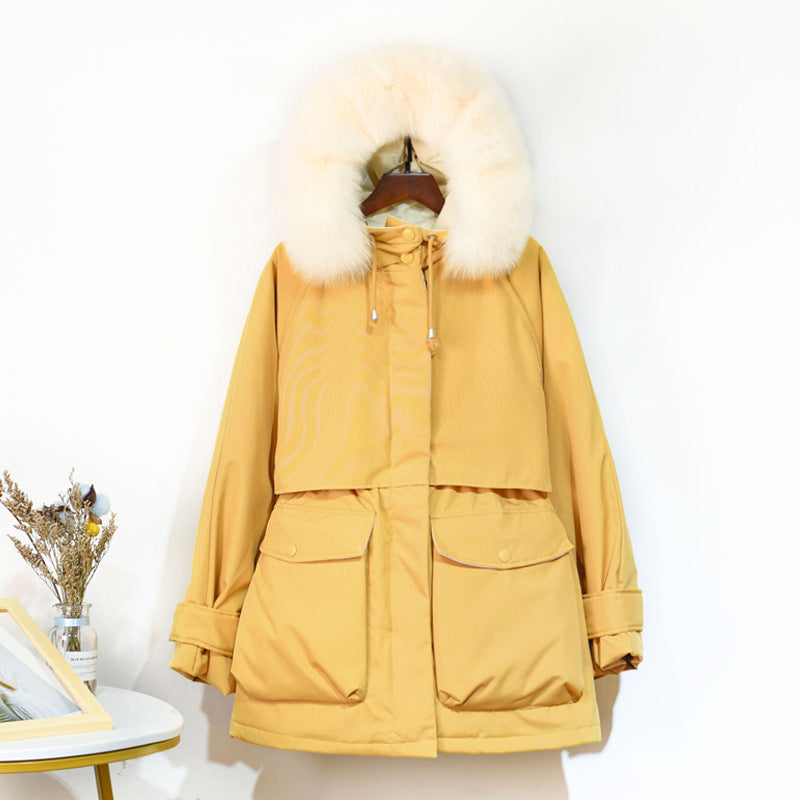 Fur collar down jacket Best YouTube Store
