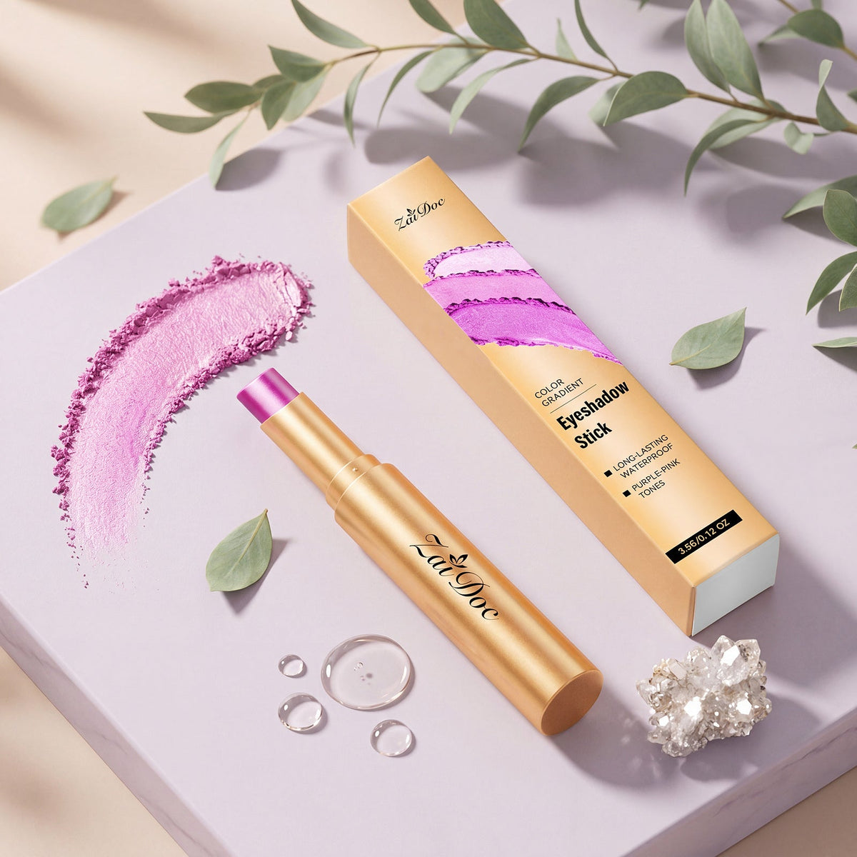 Makeup Multicolor Eyeshadow Stick  Star Galaxy Purple  3.5g 1box Tri Light Beauty