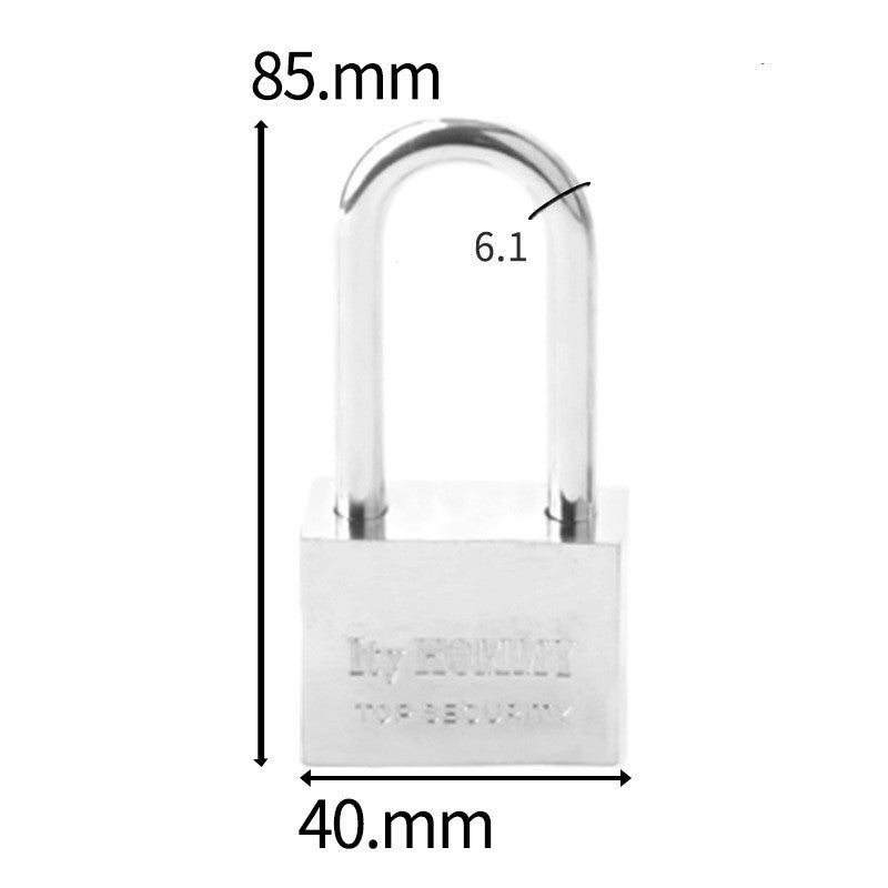 The Padlock Of The White Steel Electric Meter