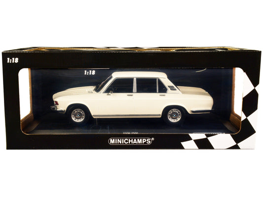 1968 BMW 2500 White Limited Edition to 504 pieces Worldwide 1/18 Diecast Model Car by Minichamps LuxuryLifeWay Online Store