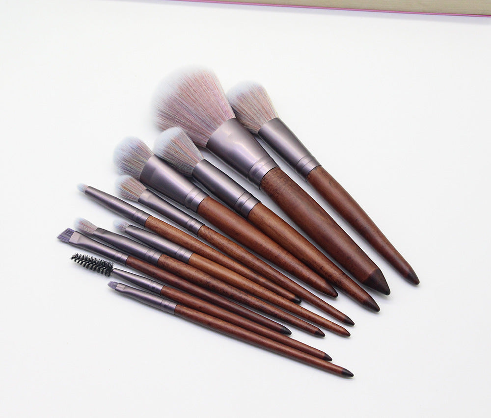 Color fiber hair makeup brush