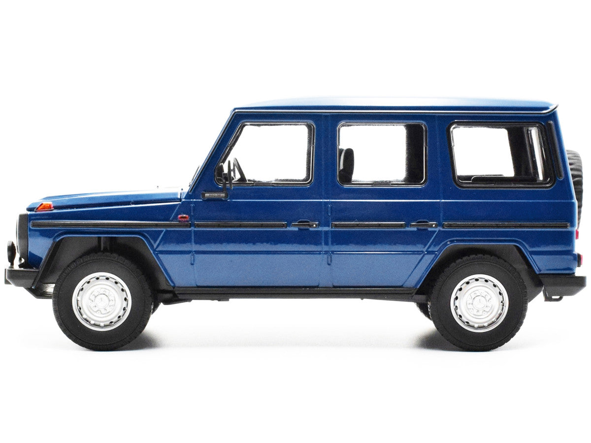1980 Mercedes-Benz G-Model (LWB) Dark Blue with Black Stripes Limited Edition to 402 pieces Worldwide 1/18 Diecast Model Car by Minichamps LuxuryLifeWay Online Store