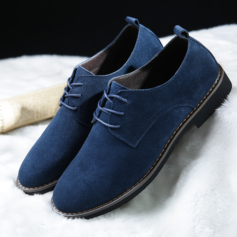 Low to help shallow mouth rubber low heel men's casual shoes Best YouTube Store
