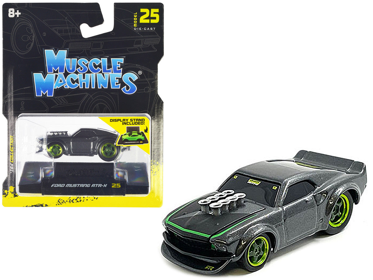 Ford Mustang RTR-X Gray Metallic 1/64 Diecast Model Car by Muscle Machines LuxuryLifeWay Online Store
