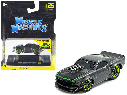 Ford Mustang RTR-X Gray Metallic 1/64 Diecast Model Car by Muscle Machines LuxuryLifeWay Online Store