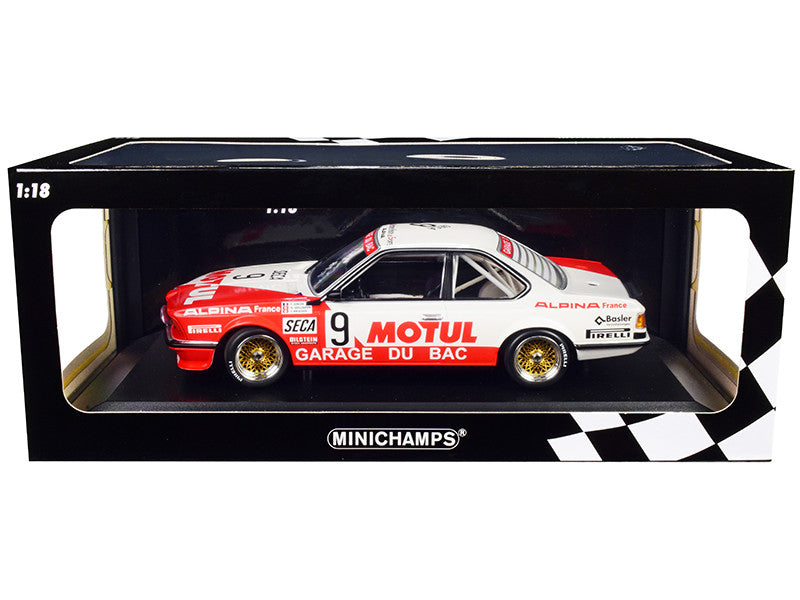 BMW 635 CSi #9 R. Hollinger - F. Giroix - J. Krucker "Motul / Garage du Bac" 24H of Spa (1984) Limited Edition to 300 pieces Worldwide 1/18 Diecast Model Car by Minichamps LuxuryLifeWay Online Store