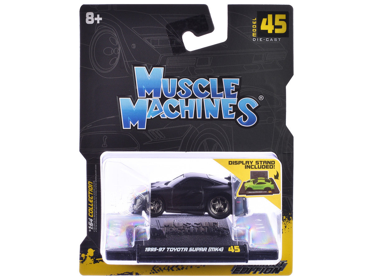 1995-97 Toyota Supra (MK4) Matt Black 1/64 Diecast Model Car by Muscle Machines LuxuryLifeWay Online Store