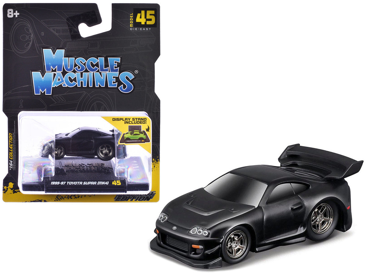 1995-97 Toyota Supra (MK4) Matt Black 1/64 Diecast Model Car by Muscle Machines LuxuryLifeWay Online Store