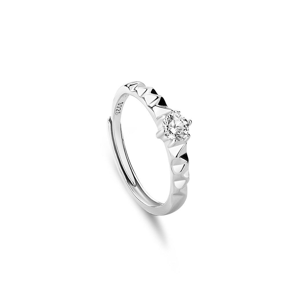 S925 Silver Adjustable Ring For Couples LadyShow.Store