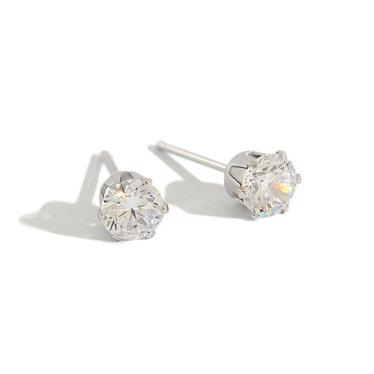 S925 Sterling Silver Stud Earrings LadyShow.Store