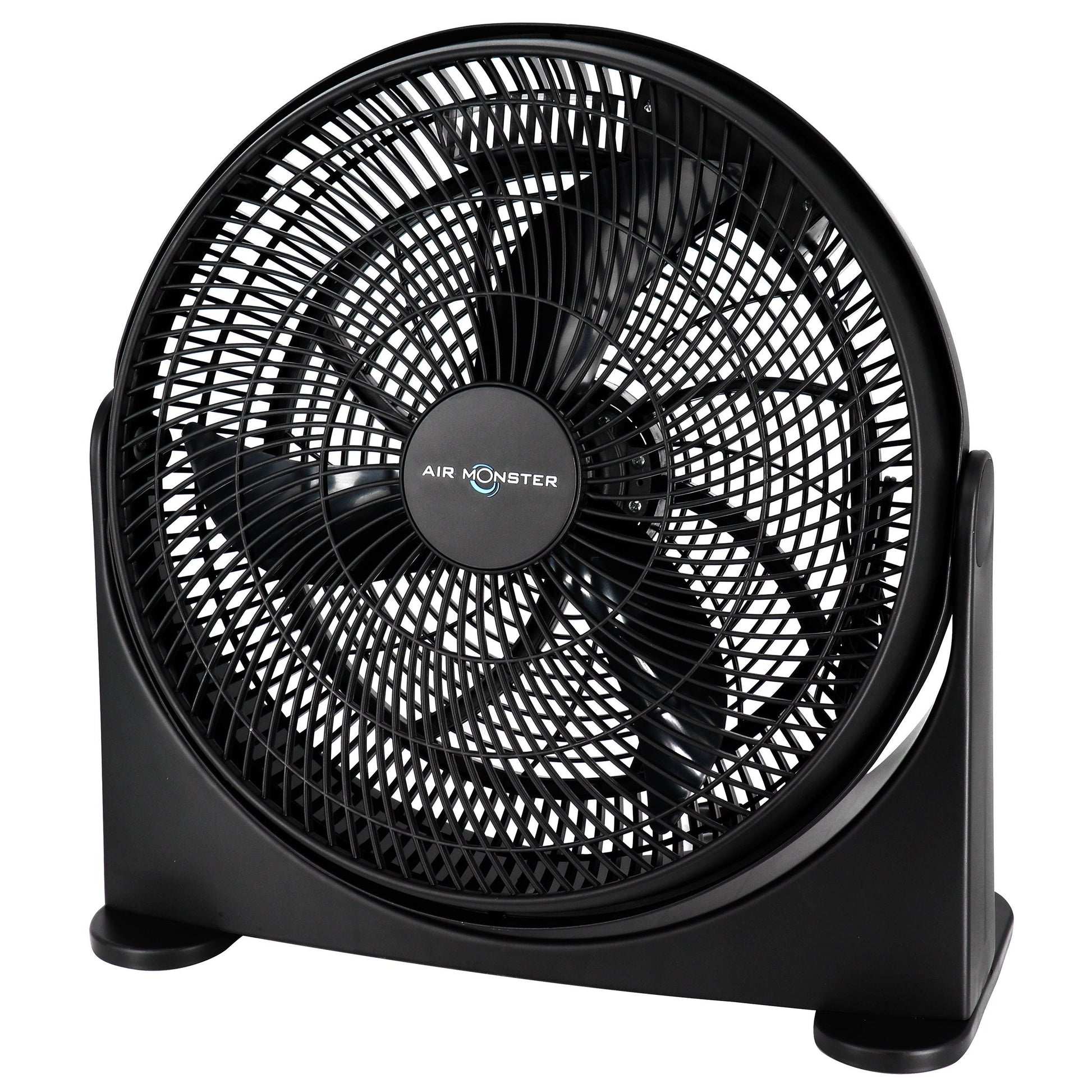 Air Monster 16 Inch Air Circulator 3 Speed Adjustable Angle Floor Fan in Black LuxuryLifeWay Online Store