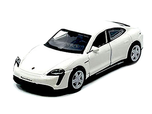 Porsche Taycan Turbo S White "Speed Icons" Series 1/64 Diecast Model Car by Maisto LuxuryLifeWay Online Store