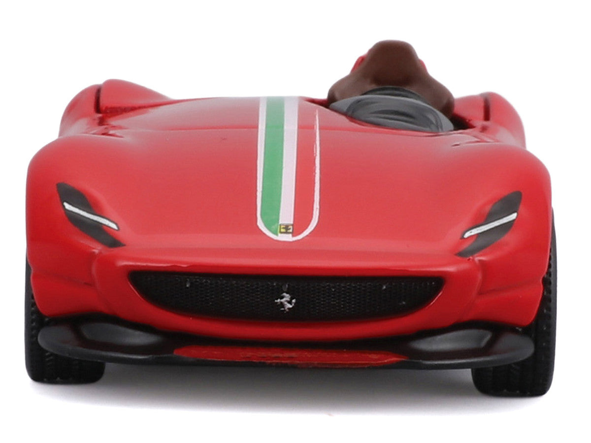 Ferrari Monza SP1 Red with Italian Flag Stripes "Speed Icons" Series 1/64 Diecast Model Car by Maisto LuxuryLifeWay Online Store