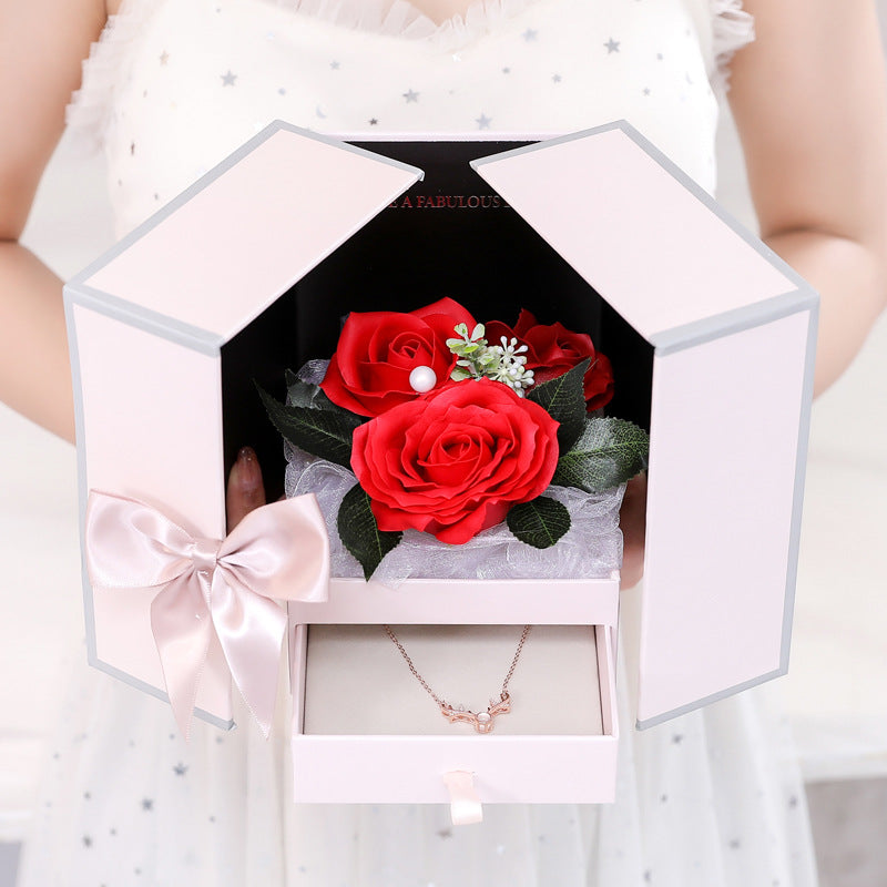 Creative Rose Jewelry Gift Box For Christmas And Valentine's Day LuxuryLifeWay Online Store