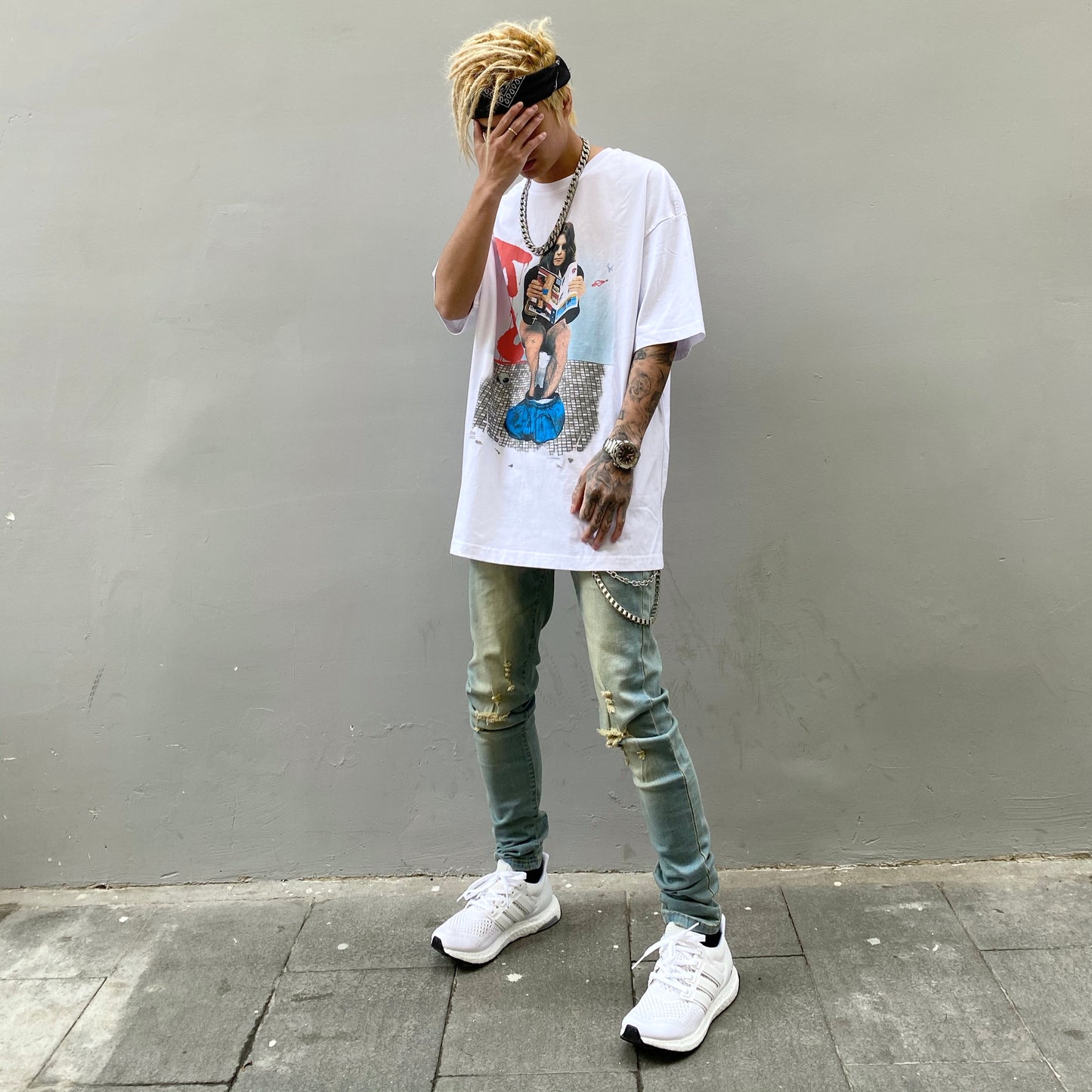 Casual print T-shirt