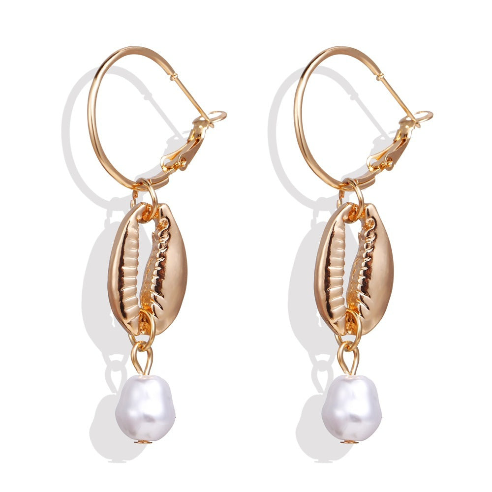 Shell Scallop Earring Set
