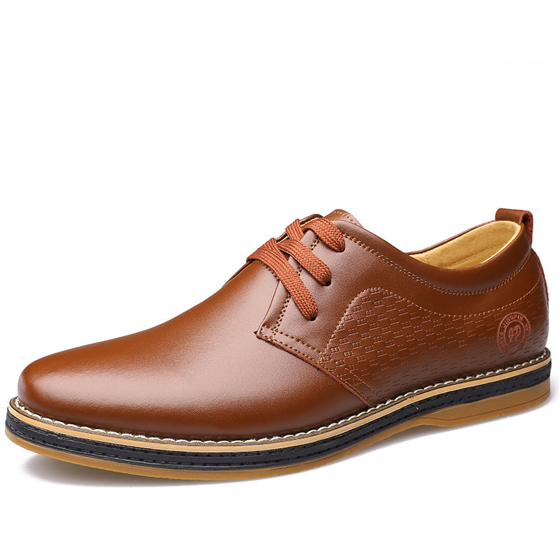New Men's Shoes Round Toe Lace-Up Casual Shoes LadyShow.Store