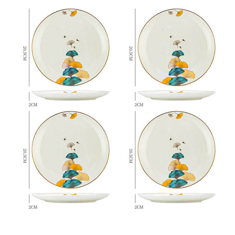 Dinner Plates Ceramic Steak Plate Web Porcelain LadyShow.Store