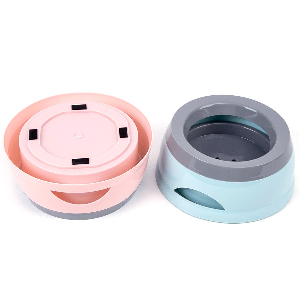 Pet Dog Bowls Floating Not Wetting Mouth Cat Bowl No Spill Drinking Water Feeder Plastic Portable Dog Bowl Support Dropshipping Pets Fashion