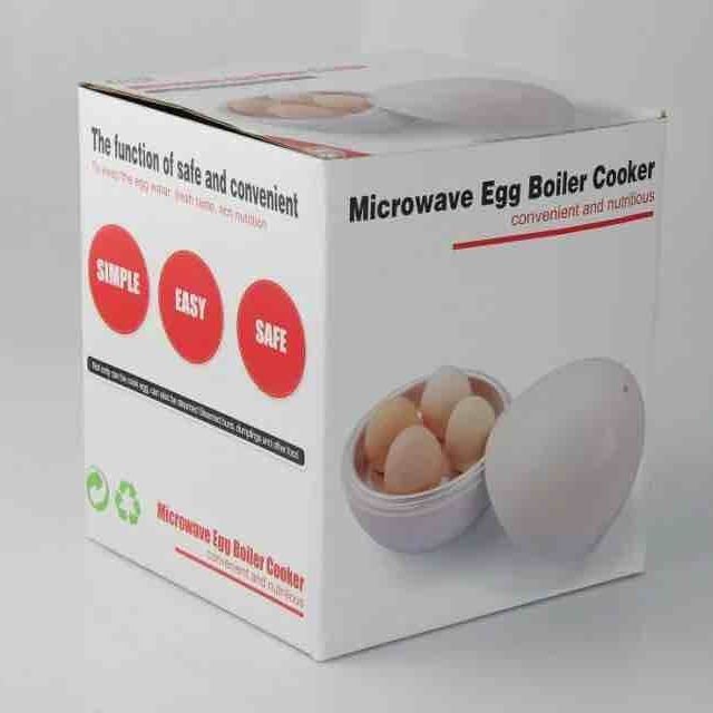 Capacity For 4 Eggs Microwave Egg Steamer Boiler Cooker Easy Quick 5 Minutes Hard Or Soft Boiled Kitchen Cooking Tools Kitchen Gadgets LadyShow.Store