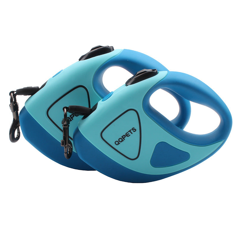 Pet Dog Automatic Retractable Fiber Leash Night Safety LED Shining Automatic Stretching Dog Hand Holding Rope Pet Supplies Pets Fashion
