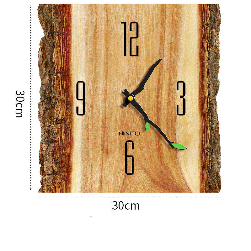 Nordic Simple and Creative Tree Pattern Wall Clock PearlNestDecor.com
