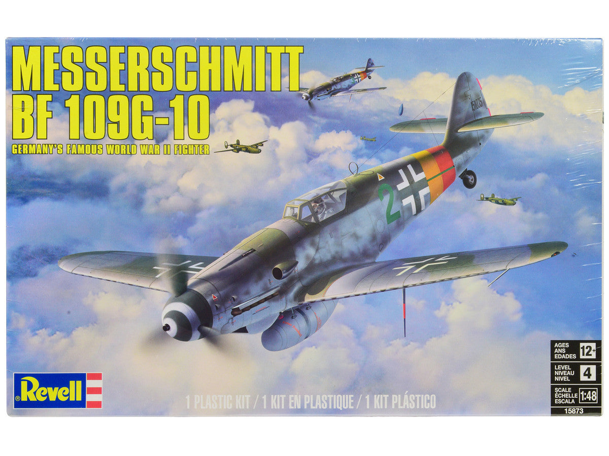 Level 4 Model Kit Messerschmitt Bf 109G-10 Fighter Aircraft "Germany's Famous World War II Fighter" 1/48 Scale Model by Revell LuxuryLifeWay Online Store