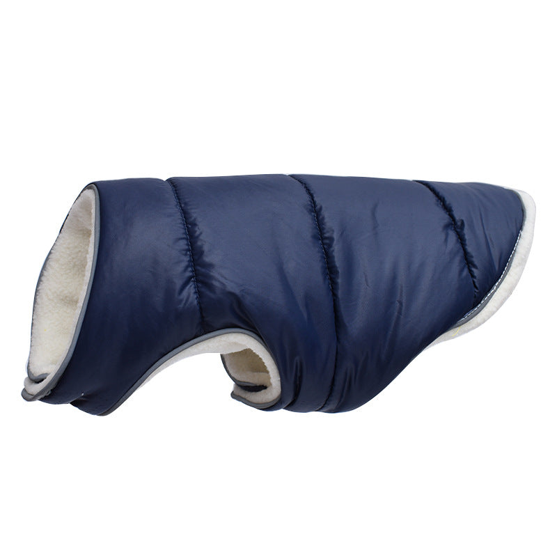 Pet Jacket Warm Winter Dog Clothes Reflective Puppy Clothing Vest Comfortable Fleece Pet Dogs Coat For Small Medium Large Dogs Pets Fashion