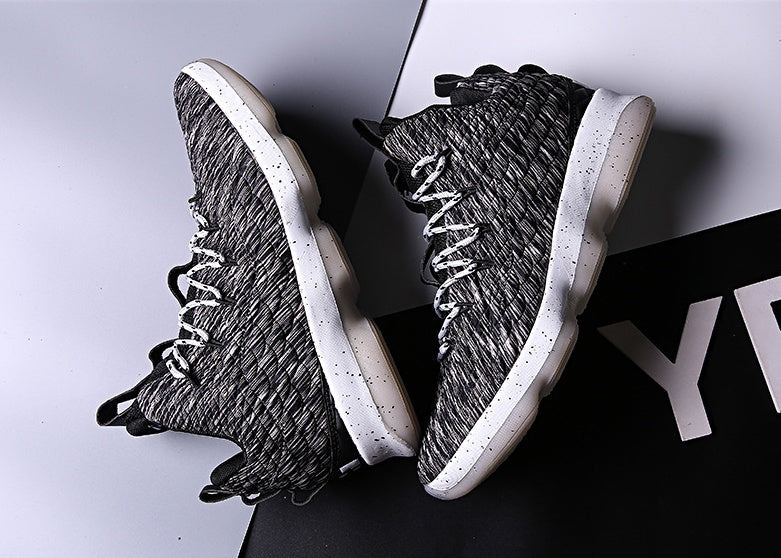 Shock-absorbing large size basketball shoes high to help outdoor sports shoes Best YouTube Store