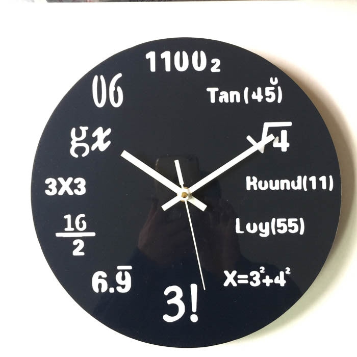 Creative Bully Formula Wall Clock PearlNestDecor.com