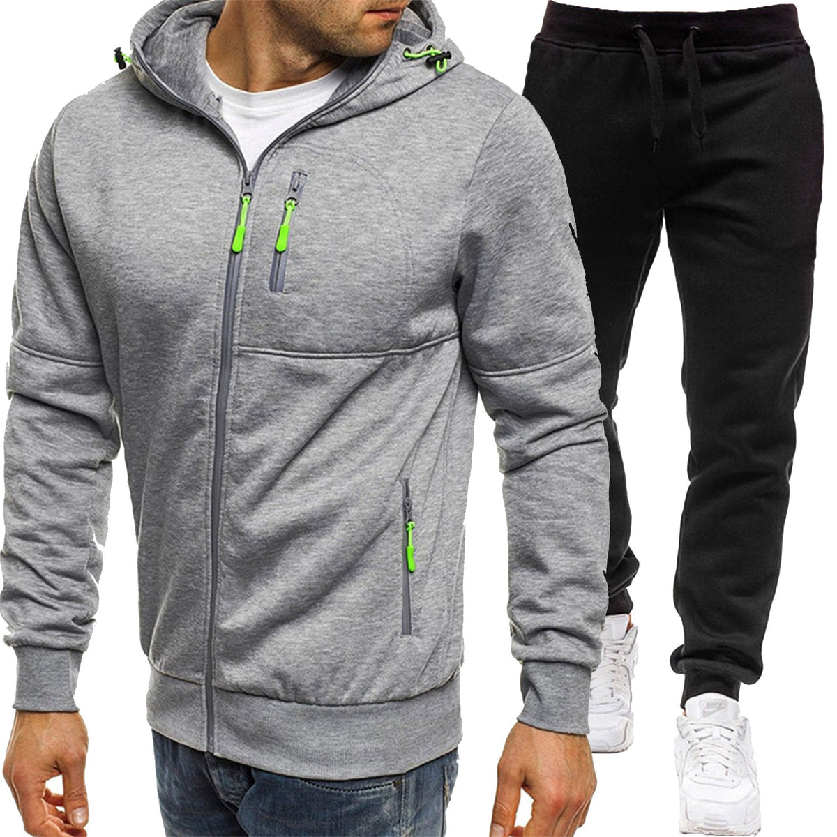 2026 FallWinter New Mens Set Casual Hooded Sweatshirt Sportswear NorixaFashion.com