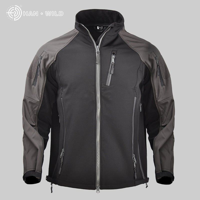 Men's Waterproof Tactical Softshell Jacket for Fall/Winter Pi-Mart